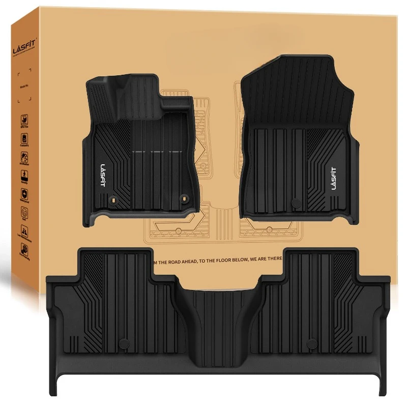 

Floor Mats for Toyota Tundra 2014-2021 CrewMax Cab All Weather Rubber TPE Liners United States