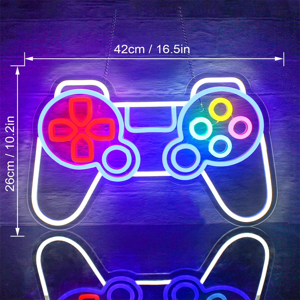 Neon Light Game Room Decor Boy Room Decor Upgrade Gaming Light Gamer Gift Teen Game Console Neon Light Game Room Sign Bedroom