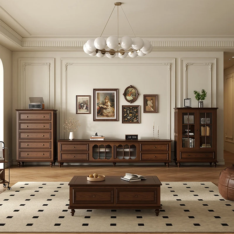 Retro Minimalist Tv Stands Living Room Aesthetic Designer Storage Organizer Tv Table Cabinets Modern Muebles Unique Furniture