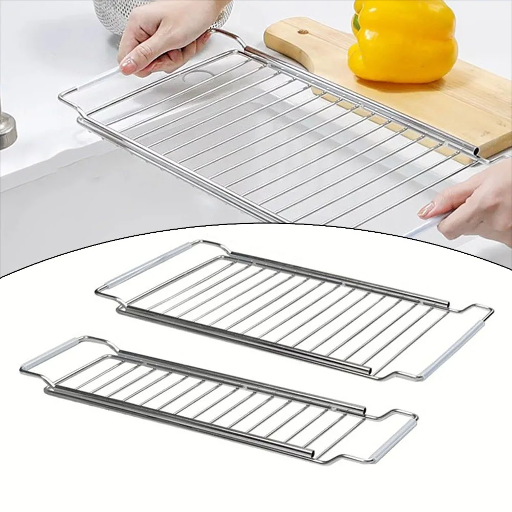 

Drain Rack Sink Storage Rack Drainage Rack Basin Sink Drain Rack Dish Cup Soap Sponge Rag Storage Stand Adjustable Holder