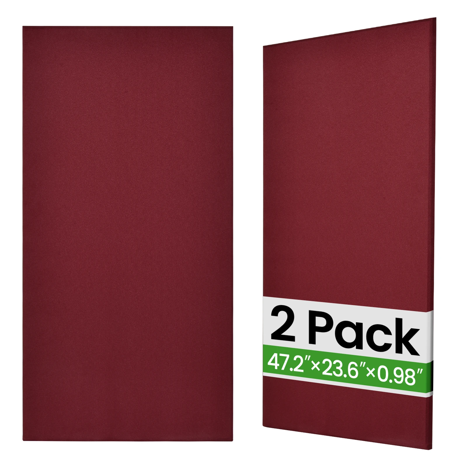 

2 Pcs Acoustic Panel Soundproof Wall Panels, Large Fabric Wrapped Fiberglass Sound Absorbing Panel for Studio Theater Office
