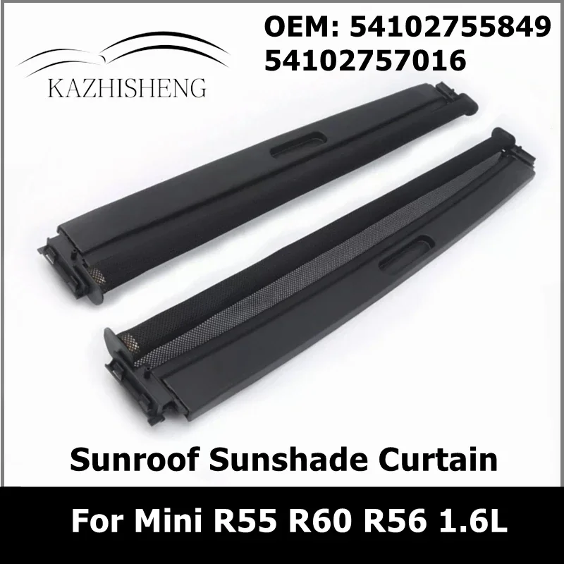 

54102755849 54102757016 Car Black Rear Front Sunroof Sunshade Curtain Cover For BMW Mini CLUBMAN R55 COUNTRYMAN R60 R56 1.6L