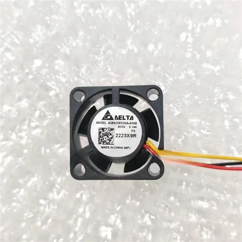 ASB02505SHA-AY6B 25x25x10mm 5V DC Fan 3-wire Speed Measurement, Server/industrial Control Cooling