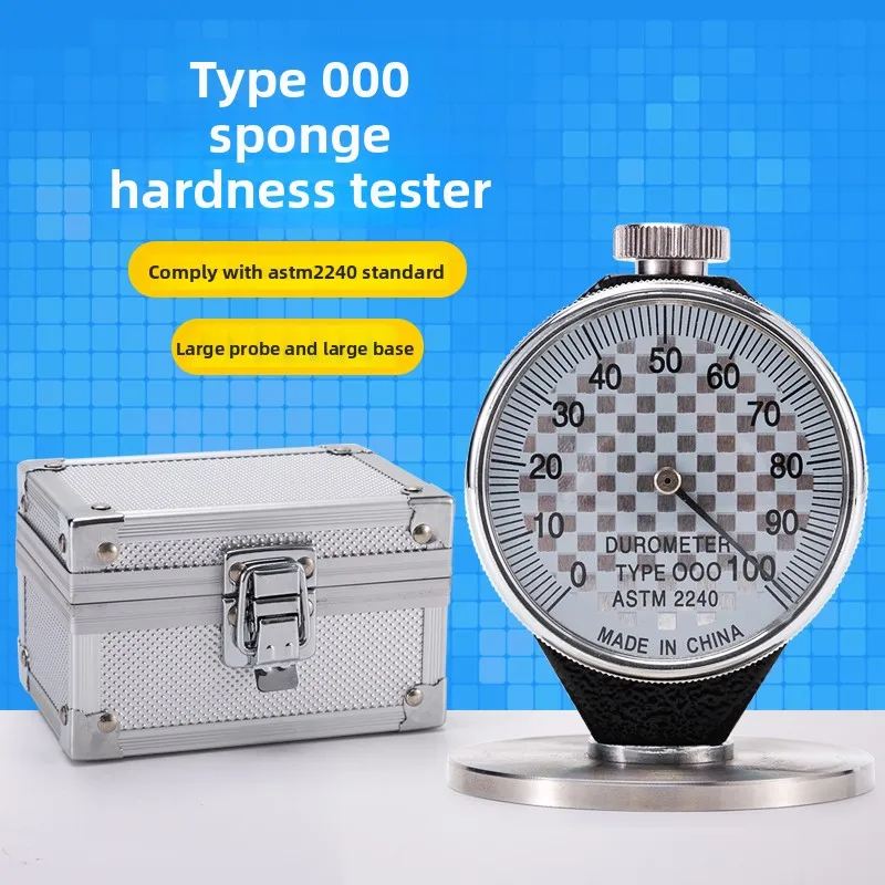 LX-OOO Digital Shore Durometer 0-100HOOO – ASTM D2240 Ultra-Soft Sponge & Foam Hardness Tester for EPE, Rubber & Gel