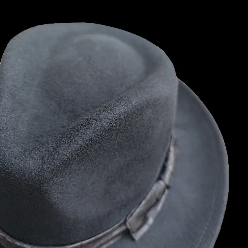 Wool Felt Hat for Men Women Luxury Winter Trilby Hat Ribbon Bowknot Church Dress Wedding Fedora Jazz Hat NZ370