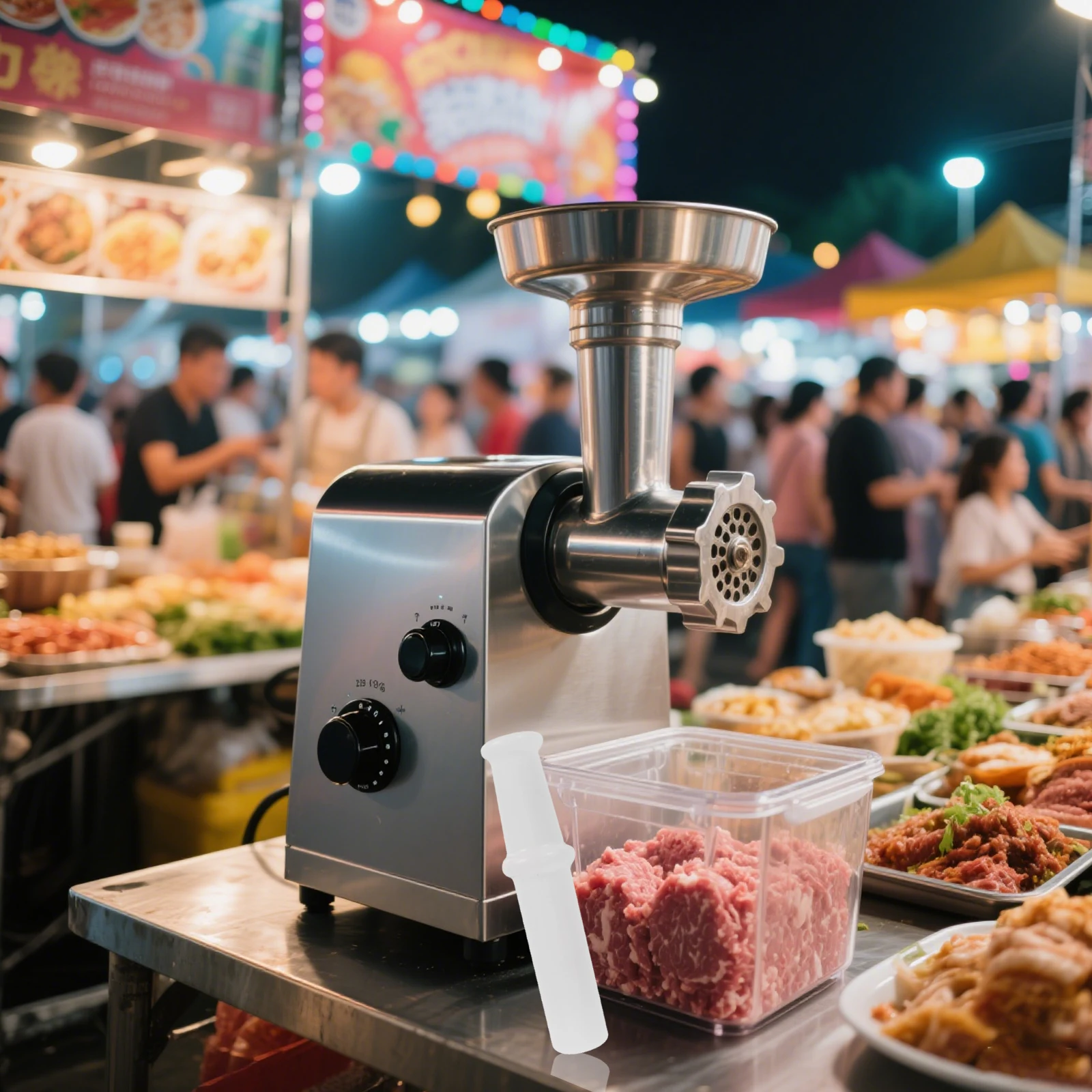 3 PCS Tamper Stick Food Grinder Parts Meat Attachments Kitchen Pusher Suite Plastic for Tool