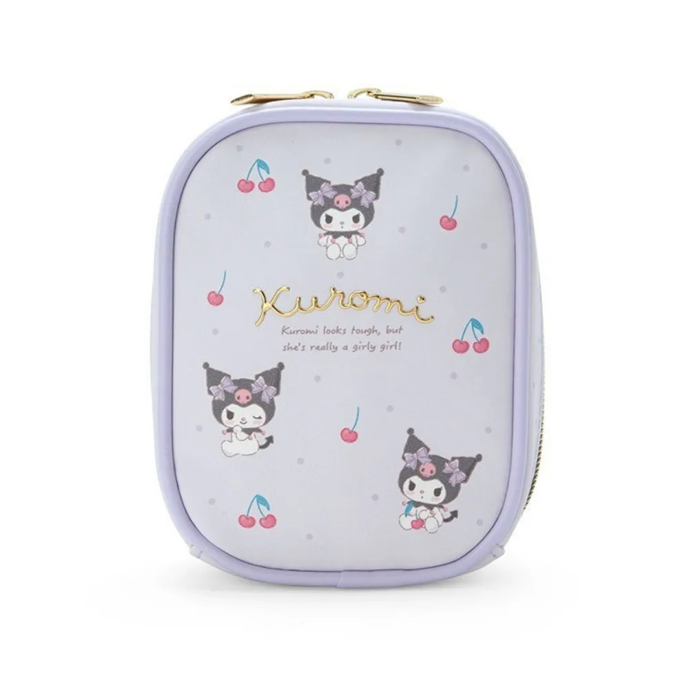 Anime My Melody Kuromi HelloKittys Hangyodon Cartoon Cute Portable PU Small Bag Jewelry Storage Bags Coin Purse Girl Gift