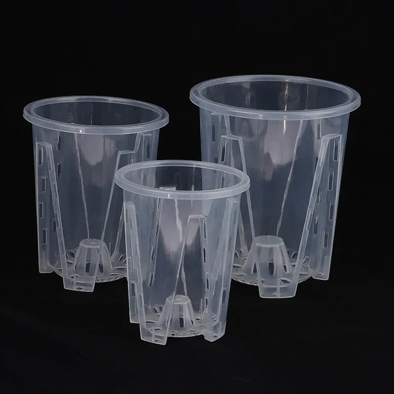 

Прозрачный цветочный горшок с корнем, бонсай с подносом для посадки орхидеи фаленопсиса с цветком стемомата, домашний садовый декор