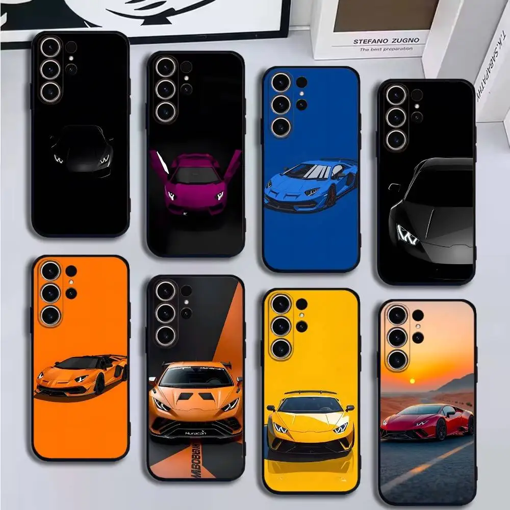 

Super cool supercar Phone Case For SamsungS25,24,21,22,23,30,Ultra,20,Plus,Fe,Lite,Note,10,9,Soft Black Cover