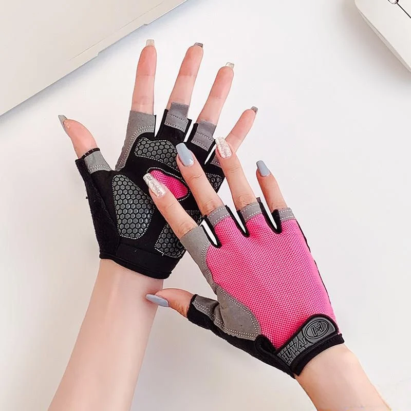 

Фитнес-перчатки с защитой от скольжения для тренировок, защиты рук при работе с гирями, для гребли на гребном тренажере, для занятий спортом на велосипеде, от мозолей