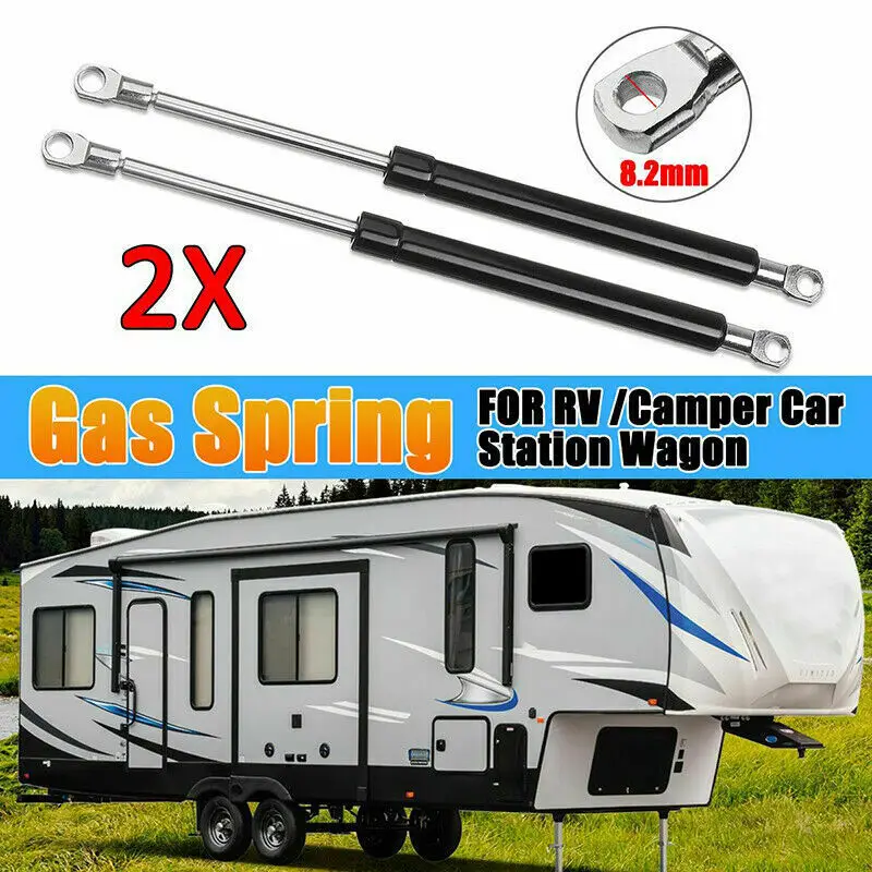 2PCS Gas Strut Bars Gas Spring Support Tailgate Trunk Boot Rod Shock Bracket Gas Struts for Seitz Heki Caravan Hatch Skylight