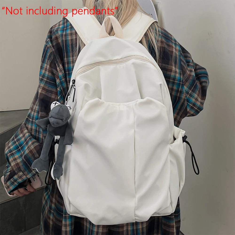 

Original Design Simple Solid Color Computer Backpack School Canvas Backpack for Men and Women