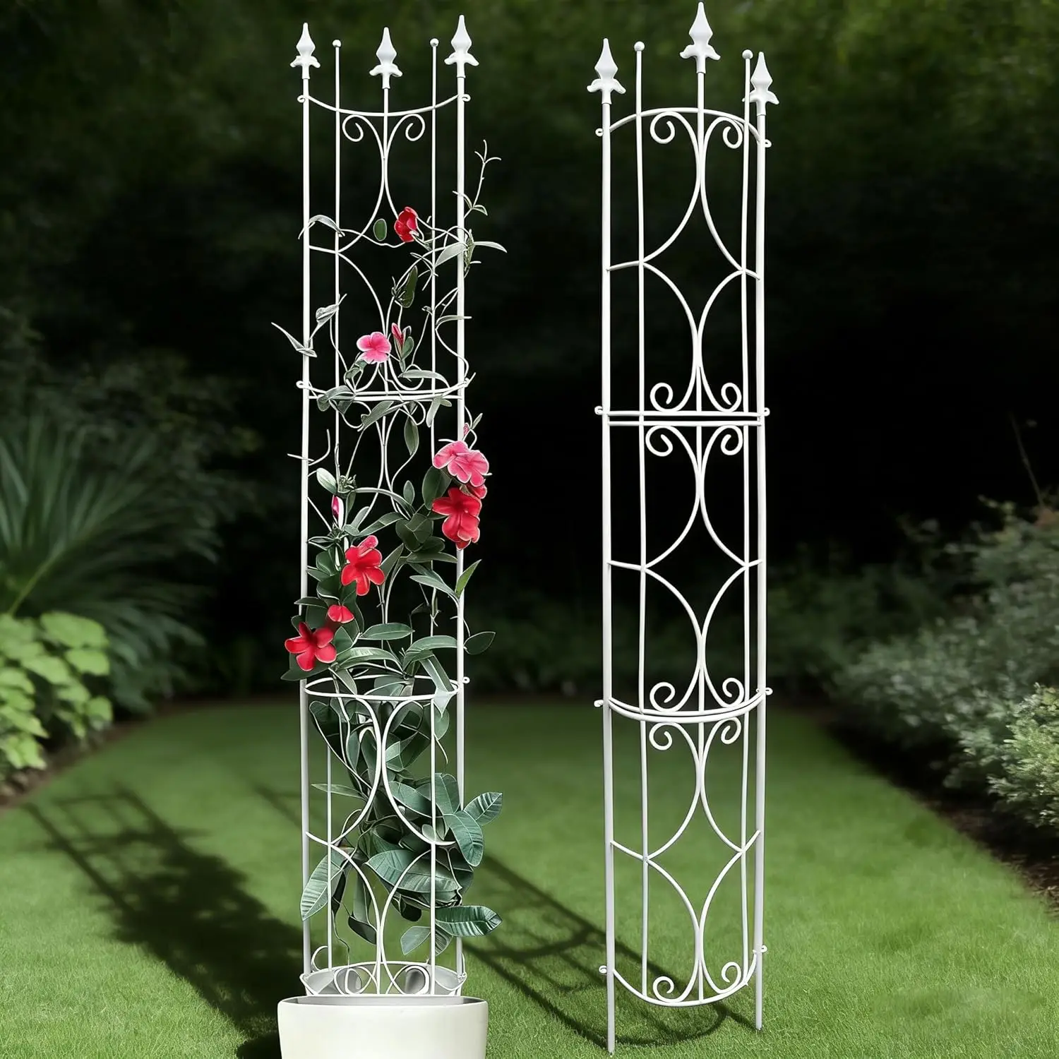 

2 Pack 72'' H x 12'' W Metal Plant Trellis for Indoor/Outdoor Potted Plants, Climbing Houseplants and Flowers