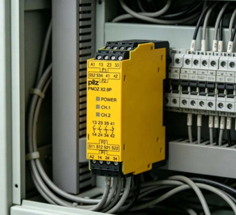 PNOZ X2.8P 777301 Safety Relay 24V AC/DC, Dual Channel 3 Contacts LED Indicator, Multi-Certified Industrial Control Relay