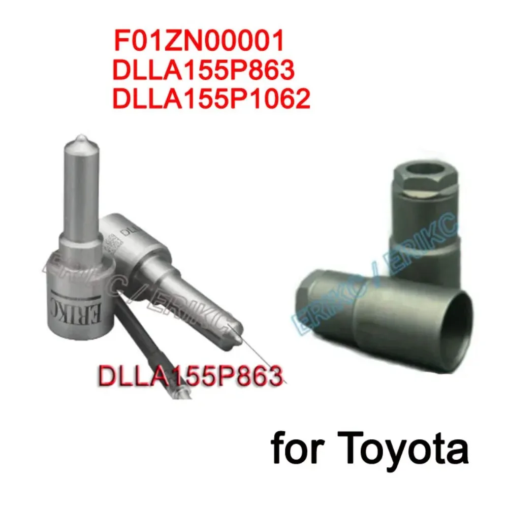 

Common Rail Injector Parts Nozzle DLLA155P1062, DLLA155P863, 093400-8630, DLLA155P1062 with Nozzle Nut F01ZN00001 for Toyota