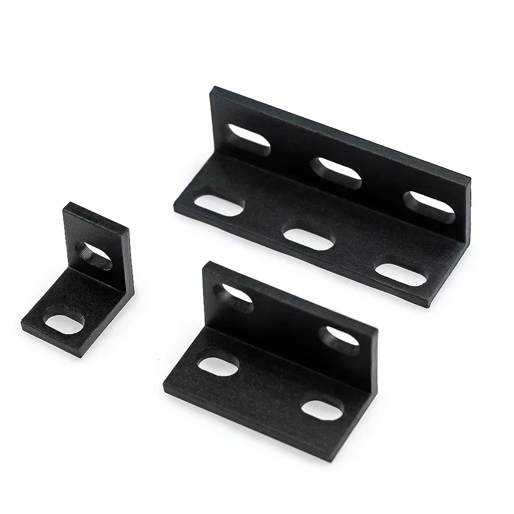 4Pcs Single Double Triple Universal L Type Support Brackets Fitting Angle Aluminum Connector for Aluminium Profile