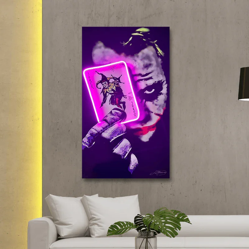 YDSL Living Room Acrylic Multiple Colors LED Art Neon Light for Wall Home Decor