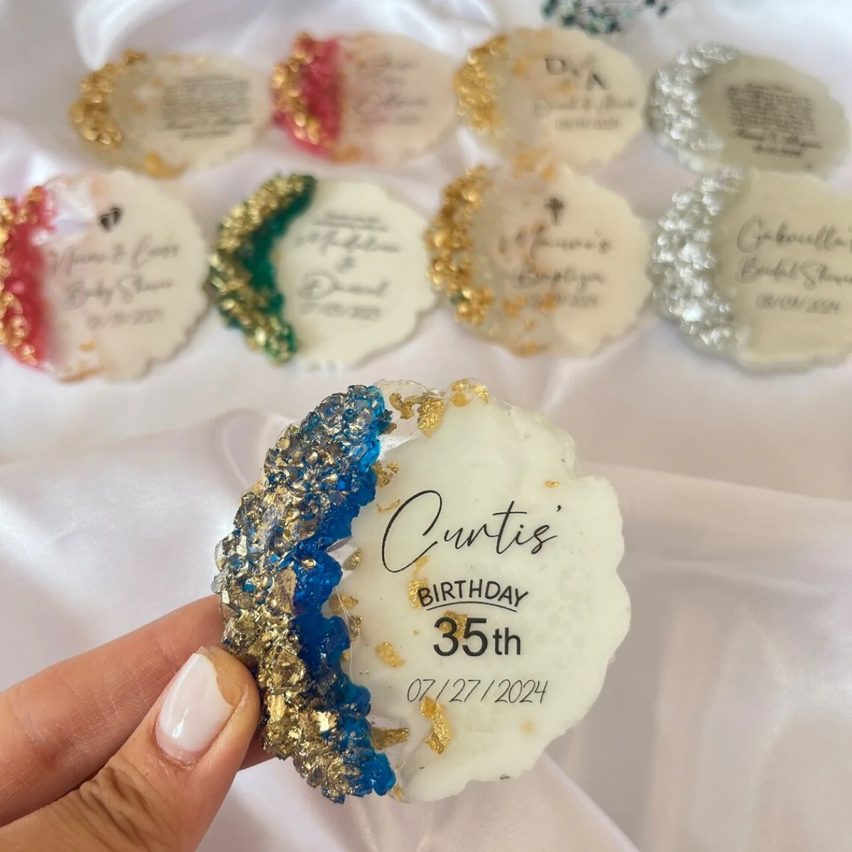 

Персонализированный свадебный сувенир, Персонализированный роскошный свадебный сувенир, эпоксидный магнит на холодильник, свадебный подарок на заказ, подарок для гостей, свадьба