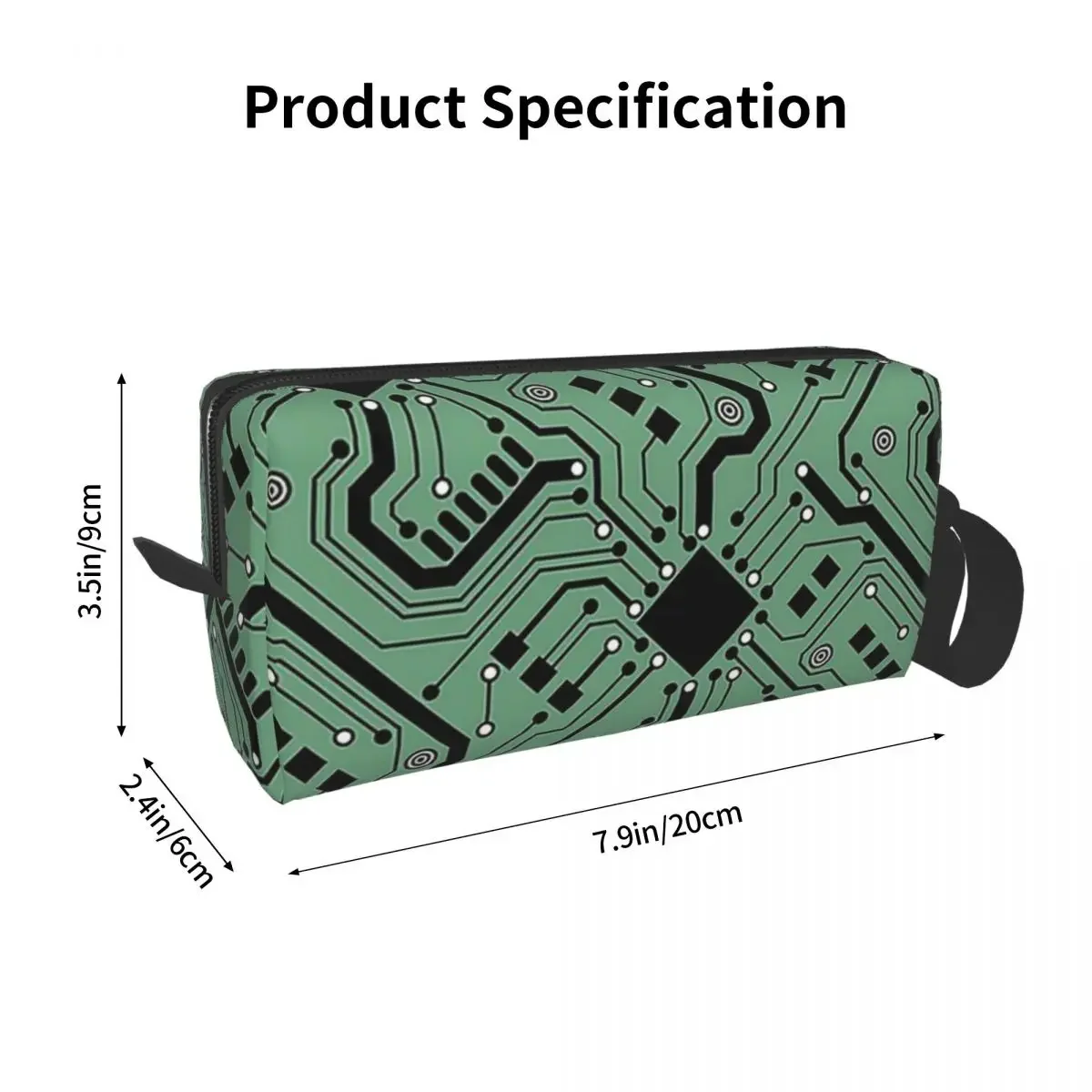 Printed Circuit Board - Color Makeup Bag Cosmetic Organizer Dopp Kit Toiletry Cosmetic Bag for Women Beauty Travel Pencil Case