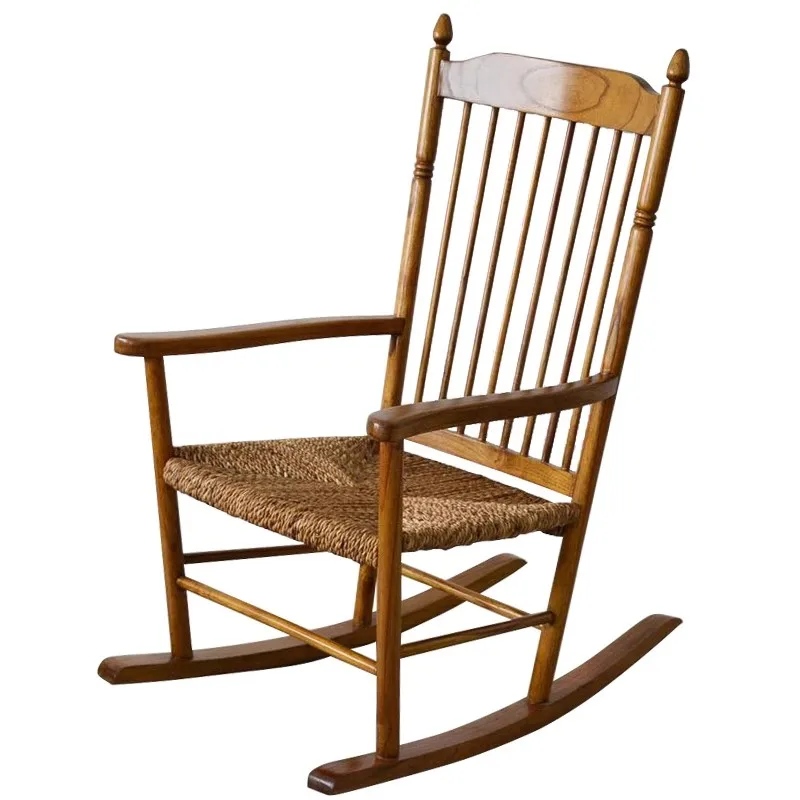 

Solid wood simple single leisure chair leisure outdoor villa lazy rocking chair