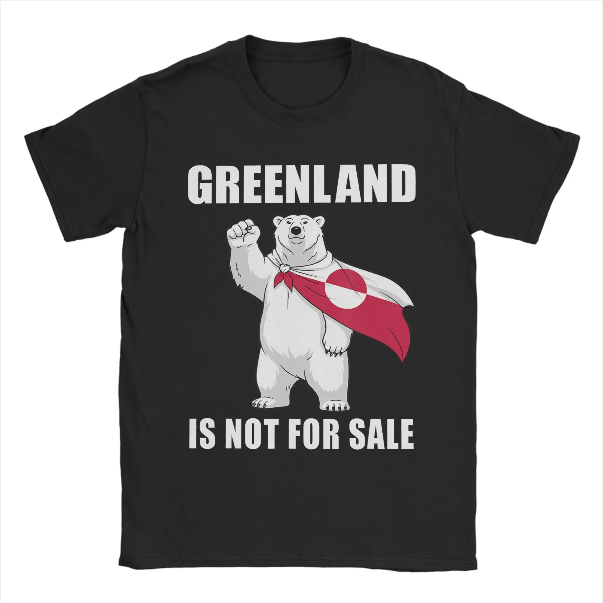 All Seasons Greenland Is Not For Sale T Shirt for Men Women  100% Cotton T-shirts Short Sleeve Clothes