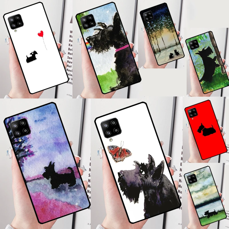 Westie Scottie Scottish Terrier For Samsung Galaxy A55 A35 A15 A22 A32 A52 A54 A34 A14 A53 A33 A05 A06 A56 A36 A26 A16 Case