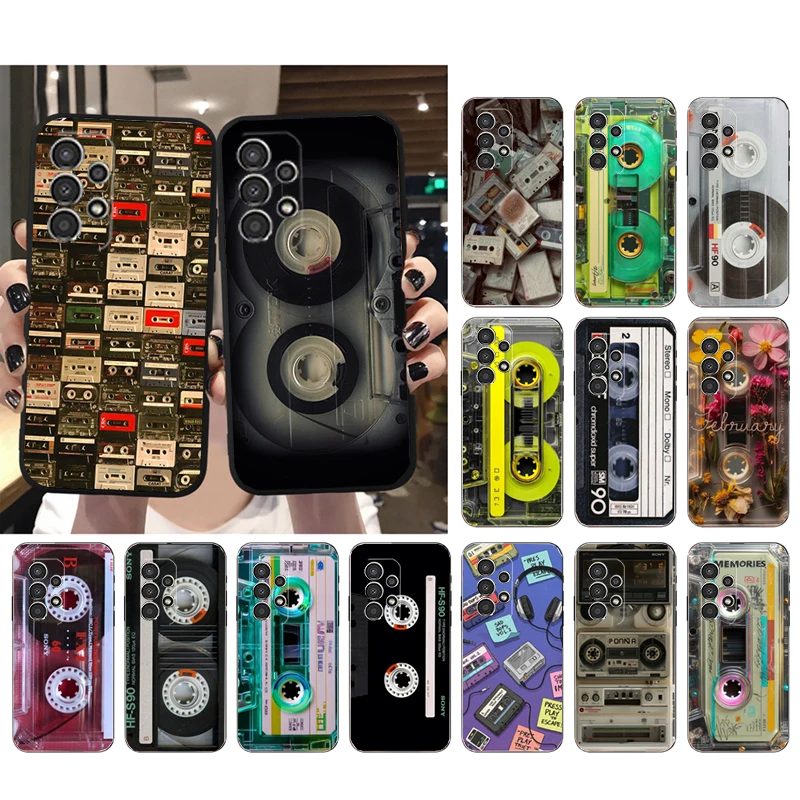 vintage cassette tape Phone Case For Samsung A17 A55 A16 A56 A35 A15 A53 A54 A33 A34 A25 A05S A52 A52S A07 A26 A06