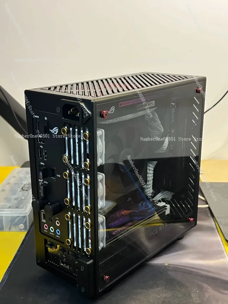 LP-P6 ITX Chassis Knife Card Chassis All-Aluminum CNC 4060lp 5060lp 1U Power Supply