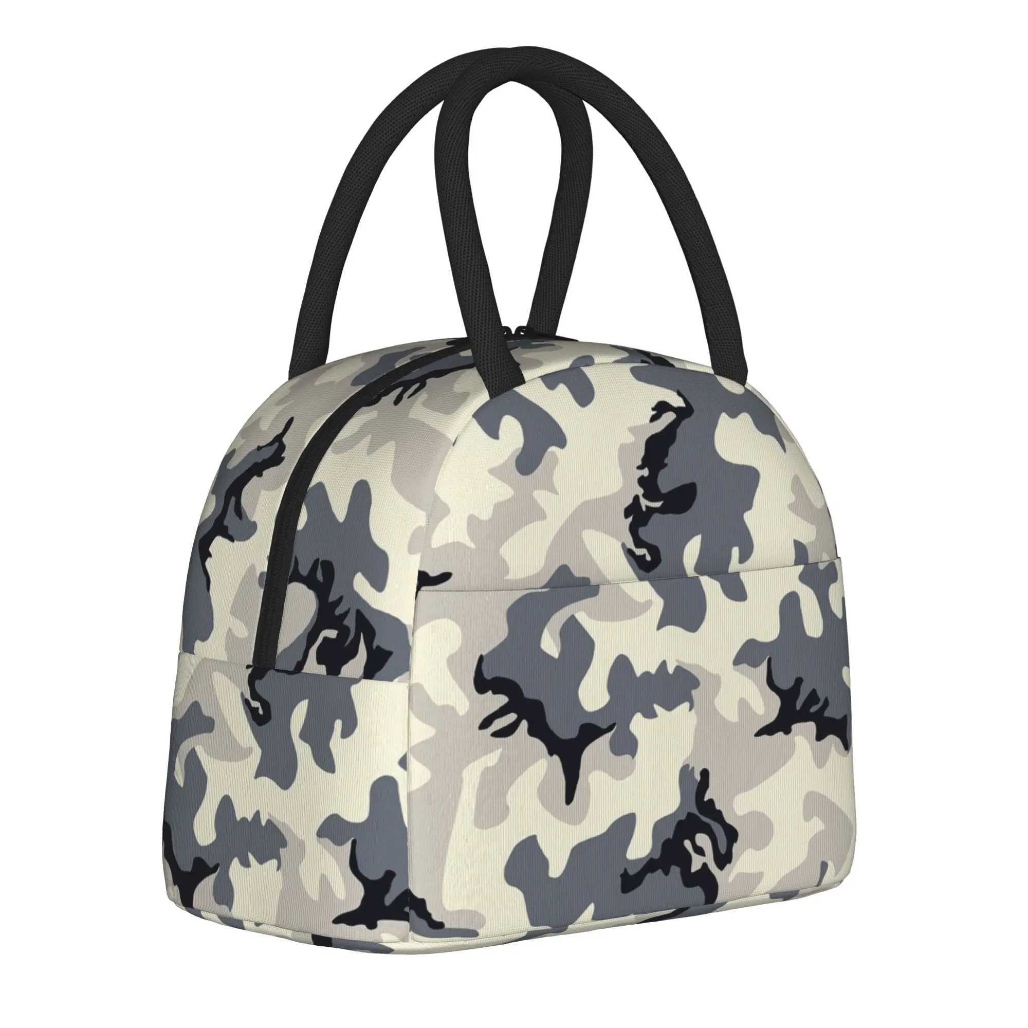 Camo Camouflage Army Insulated Lunch Bag High Capacity Military Meal Container Cooler Bag Tote Lunch Box Beach  Picnic Men Women
