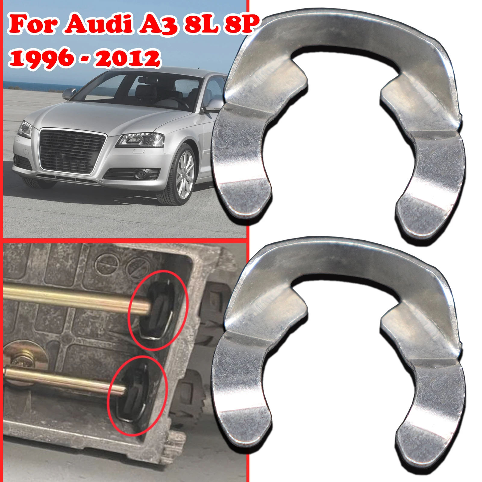 For Audi A3 8L 8P Gearshift Cable Retaining Lock Washer Gear Shifter Selector Cables Locking Clip 1996 1997 - 2012 1J0711280C