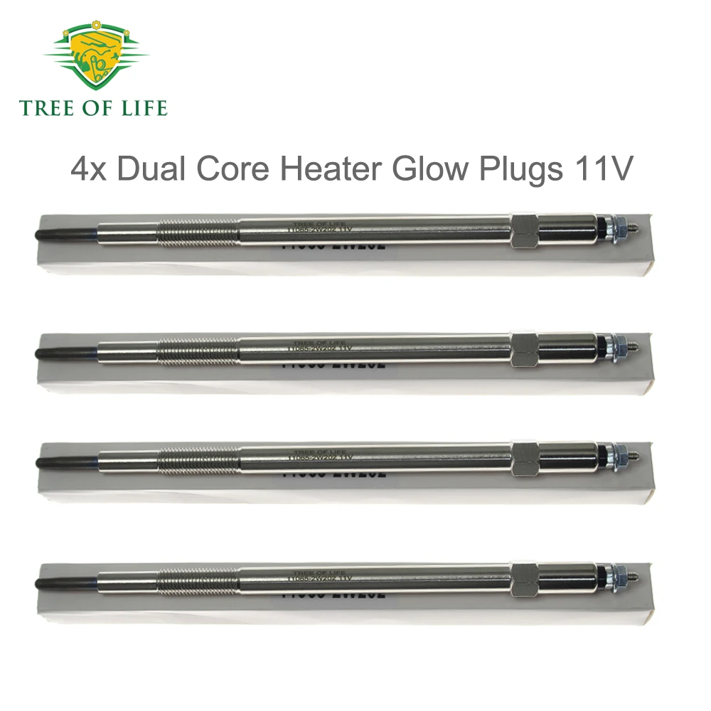 4x 11V Glow Plugs For NISSAN ZD30 Patrol GR V Wagon Y61 terrano II 3.0 TDI 2000+ 11065-2W204 11065-2W202 11065-2W212 11065-2W211