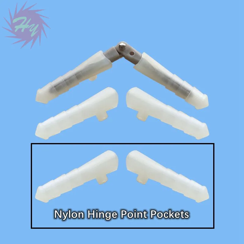 

10 Pairs Plastic Hinge Point Pockets For RC Aircraft Model Accessories