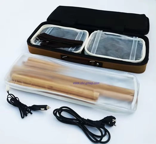 Professional and durable rechargeable electronic bamboo massage stick set