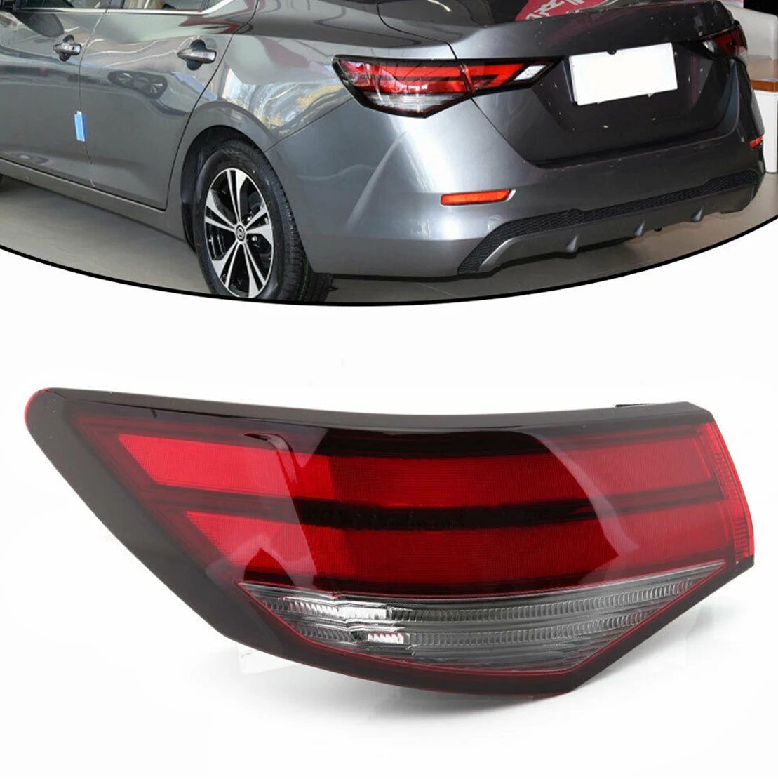 

265556LB0A Car Exterior Rear Left Tail Brake Light Stop Lamp Shell Cover Fit for Nissan Sentra 2020 2021 2022