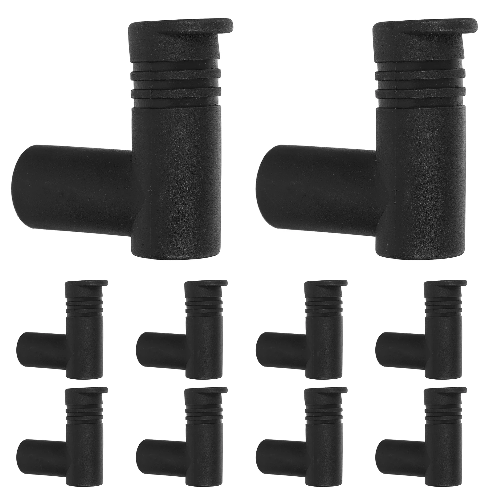 

10 Pcs Clothes Hanger Connection Tube Sleeve Rack Adapters Hangers Drying Accessory Accessories Rail Connector for Parts