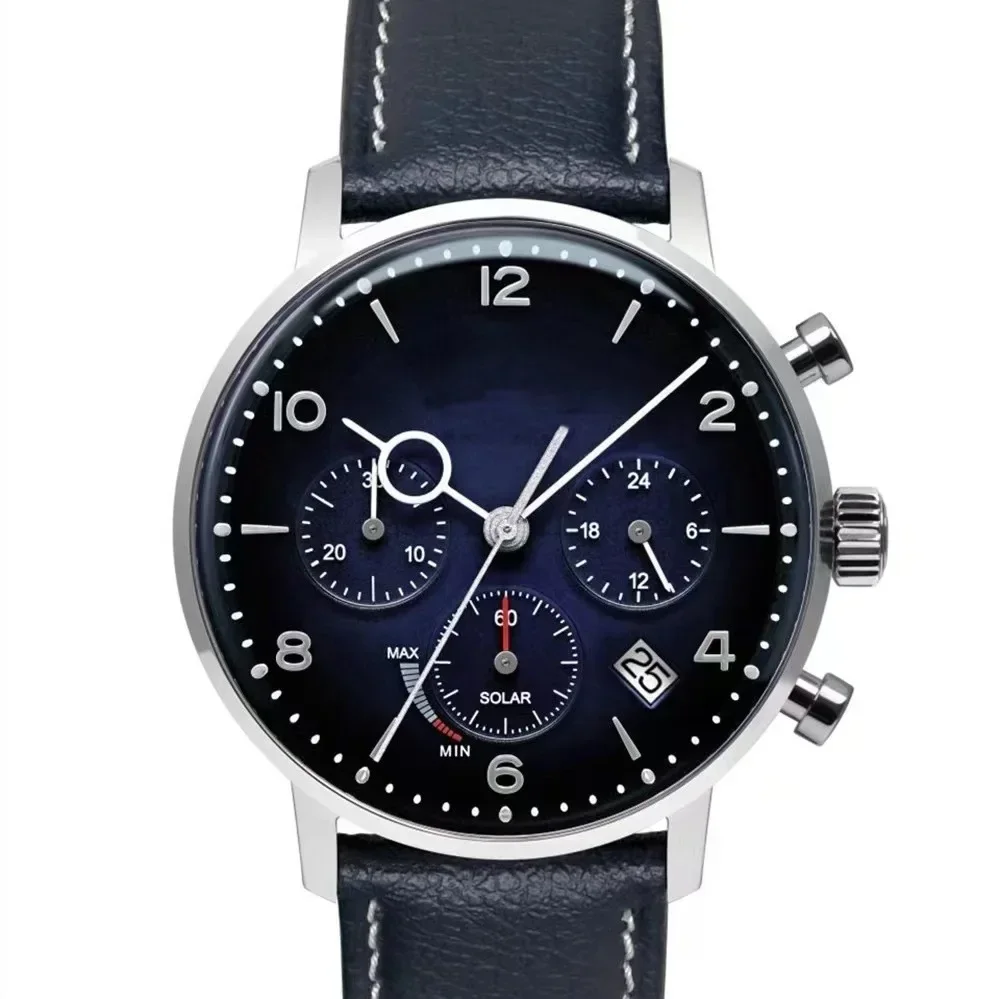 ​ 2025 Reloj cronógrafo automático de lujo Zeppelin LZ129 Hindenburg para hombre, cristal de zafiro, correa de cuero genuino, estilo empresarial