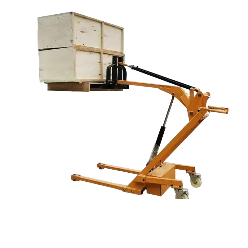 

Curved Arm Portable 700 Kg Pallet Stacker Electric Self-Lift Hand Push Self Lifting Stacker