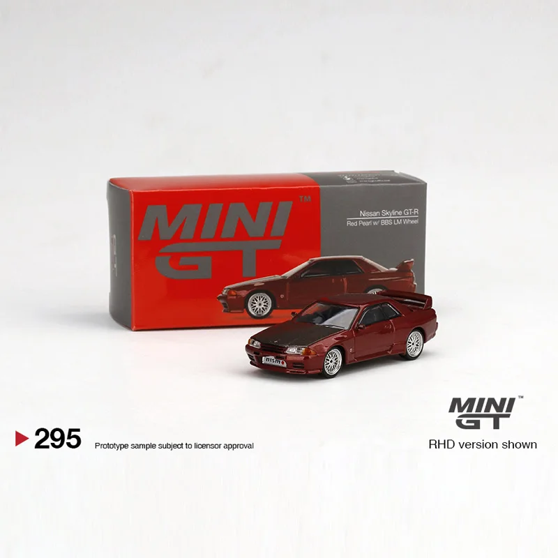 1:64 Nissan GT-R Skyline R32 BBS ruedas Nissan aleación modelo en miniatura fundido a presión, adornos para adultos, juguetes para niños, regalos para niños