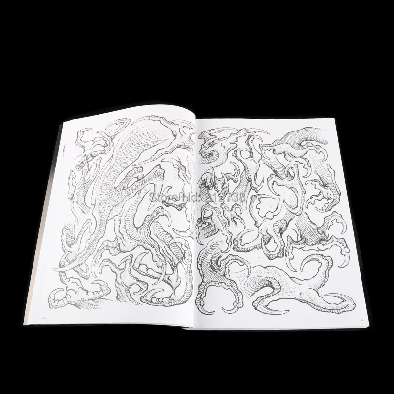 Newest Dragon Claws Tattoo Designs by Filip Leu Tattoo Book Body Art Design Pattern Template Free Shipping