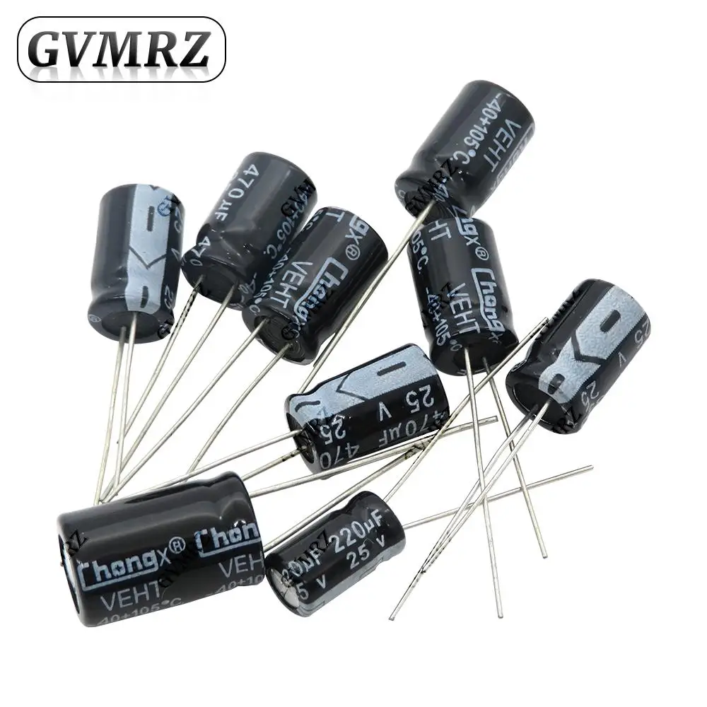900PCS 30Values DIP Electrolytic Capacitor Kit 0.1uF-1000uF for Electronics kit