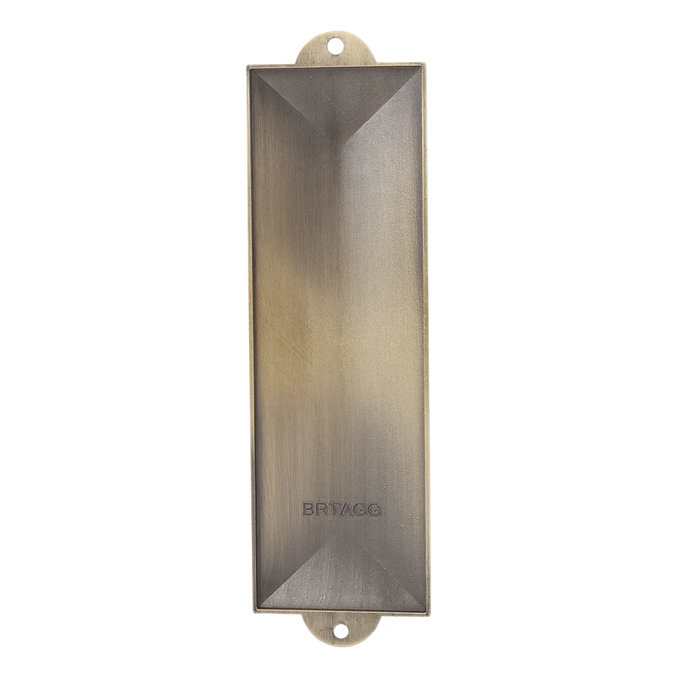 BRTAGG Mezuzah Case,  English Spanish Hebrew Scripture, Bronze, Jewish Israel Gift