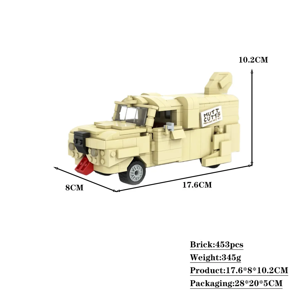 

Speed Hypercar Movie Dumb and Dumber Dog Van Building Blocks Model Cute Dog Van Creatives Assembly Toys Kids Birthday Gifts