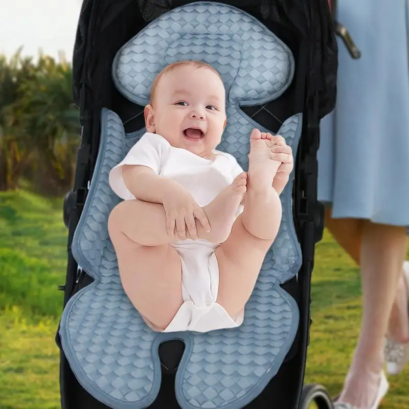 Almofada de resfriamento do bebê para carrinho, esteira respirável, almofada do assento de carro, almofada antiderrapante, forro de gel