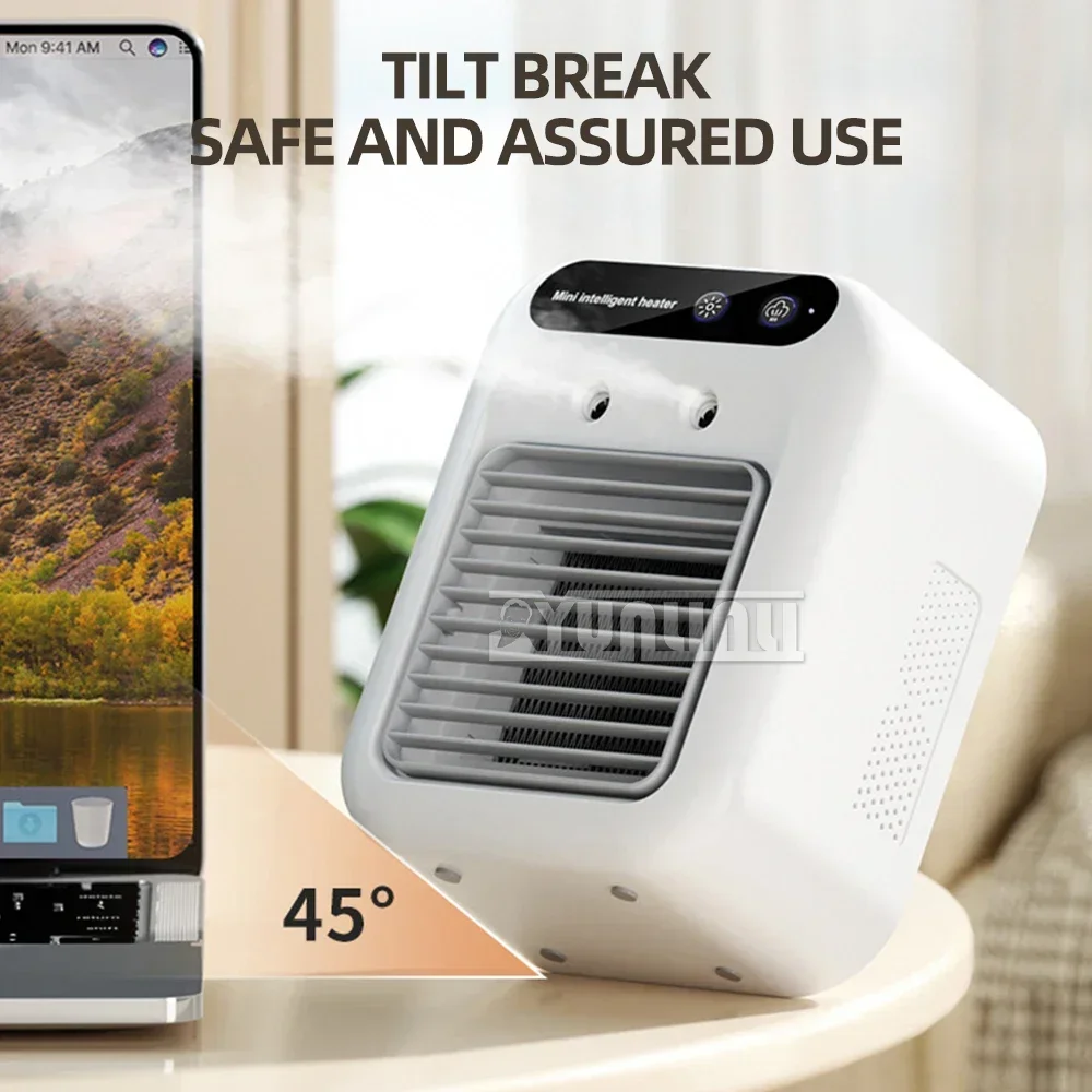 New 1200W Humidifying Heater For Home& Office Small PTC Ceramic Heater Portable Mini Electric Heating Fan