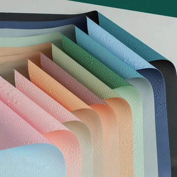 20 peças de papel de embalagem de buquê de flores dupla face, dois tons, à prova d'água, buquê coreano, conjunto de 20 folhas