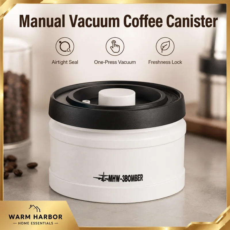 Travel Kitchen Accessories - MHW-3BOMBER Handmatige Vacuüm Koffiebus Luchtdichte Koffiebonen