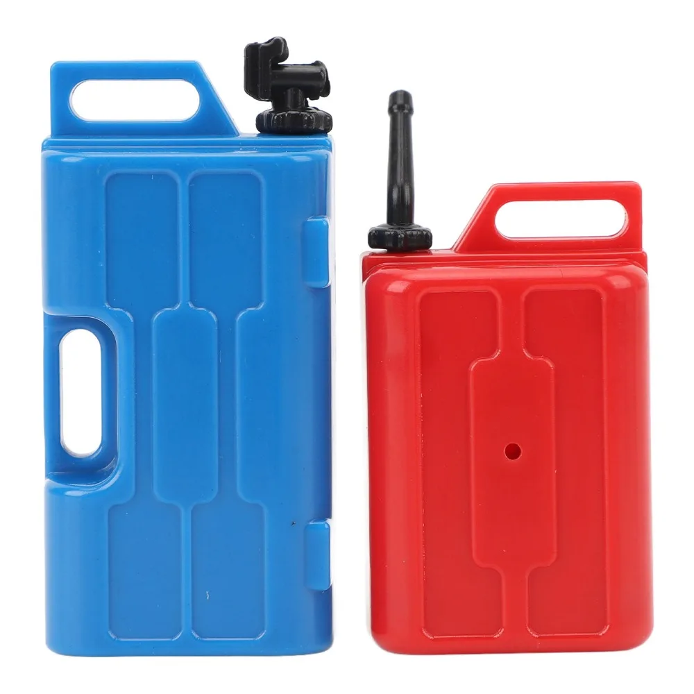 2 Pcs/Set Plastic Simulation Gas Fuel Tank Mini Portable Fuel Tank RC Crawler Fuel Tank for SCX10/TRX4 RC Crawler Truck