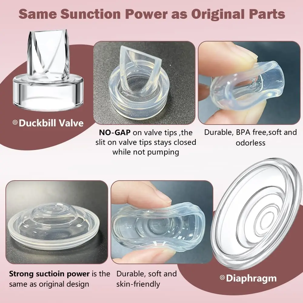 Полный набор насосов для молока, чашка для сбора молока, 24 мм, совместимая только с заменой молокоотсоса Momcozy S12 Pro/S9 Pro, НЕ для S9/S12