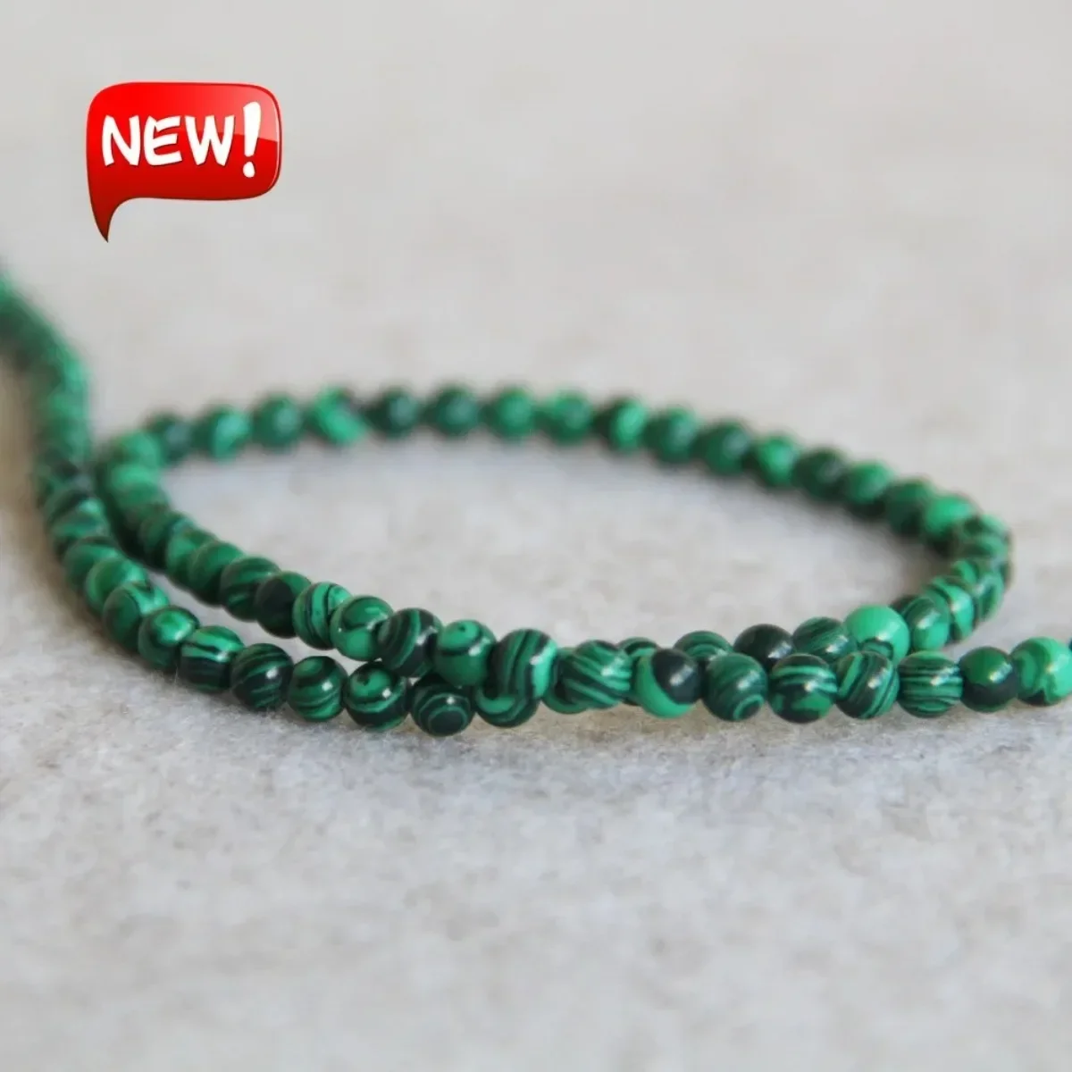 4 6 8 10 12mm Green Azurite Jade Chalcedony Malachite Stone Loose Beads DIY Jewelry Making Design Women Accessory Crafts Parts