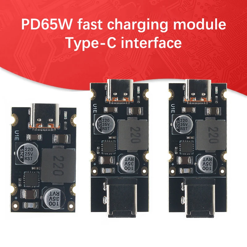 1Pc High Quality Brand New PD65W Fast Charging Module Type-C Interface PD3.1 PPS Fast Charging QC3.0